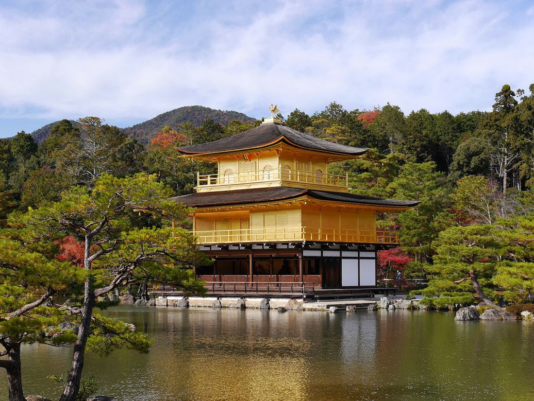 The Golden Pavilion of Kinkaku-ji reflected in its pond, Kyoto
